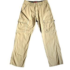 Wrangler ATG Khaki Cargo Pants Men 30x30 Tan All Terrain Gear Hiking Tactical